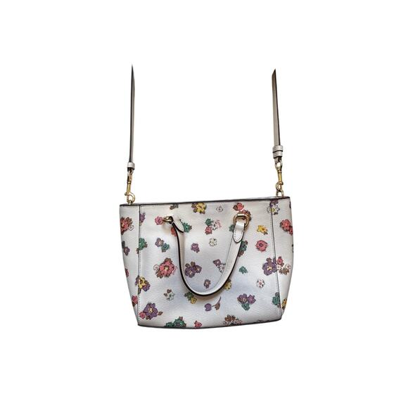 FLAWED Coach Alice Satchel Spaced Floral Field Print - Picture 2 of 10